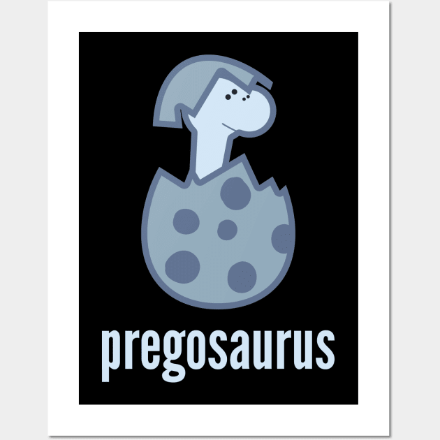 Pregosaurus Shirt - Baby Dinosaur T-Shirts Wall Art by DoggyStyles